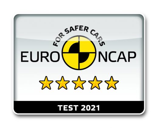 EuroNCAP_2021_StarRatingLogo_3D_5 stars White_neg